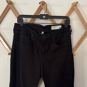 Rag&Bone Cate Mid-Rise Ankle Skinny Black Jeans Size 31